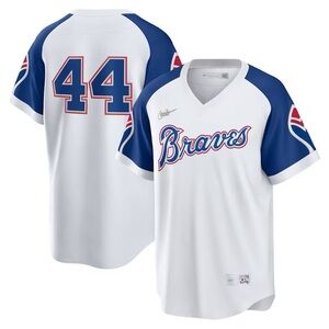 Atlanta Braves Nike Home Cooperstown Collection Player Jersey size S